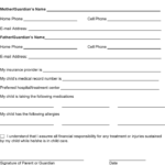 Free Emergency Medical Consent Form PDF 140KB 1 Page s