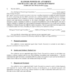 Free Illinois Power Of Attorney For Minor Child Form PDF Word EForms