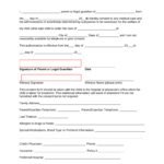 Free Minor Child Medical Consent Form Word PDF EForms