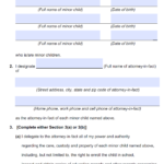 Free Minor Child Power Of Attorney Mississippi Form PDF