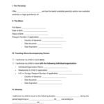 Free Minor Child Travel Consent Form PDF Word EForms Free