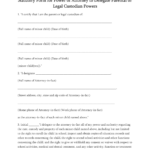 Free Oklahoma Minor Child Parental Power Of Attorney Form PDF