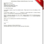 Free Printable Authorization To Release Medical Records Cover Letter