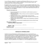 Hipaa Patient Consent Form With Insurance Information Printable Pdf