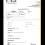 Hospital Note Work Excuse Template Fake Emergency Medical Doctor