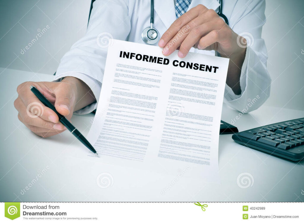 Informed Consent Stock Image Image Of Diagnostic Exam 40242989