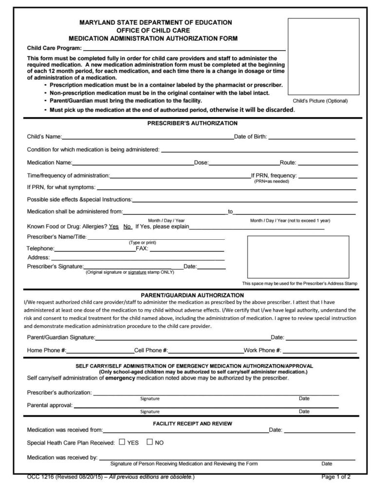 KidsRock Medication Form By KIDSROCK SUMMER CAMP Issuu