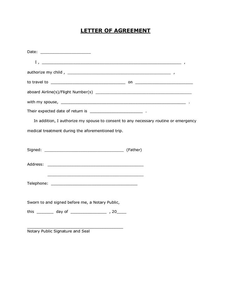 Letter Template For Permission Best Of 6 Child Travel Consent Letter 