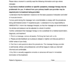 Massage Therapy Consent Form Pdf Fill Online Printable Fillable