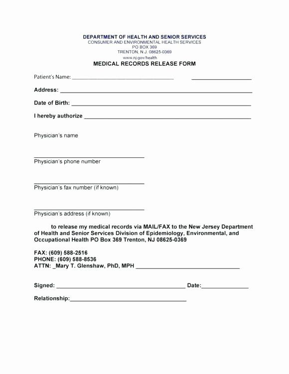 Medical Authorization Form Template Beautiful Authorization Form 