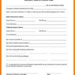 Medical Release Form For Grandparents Medical Consent Form Children