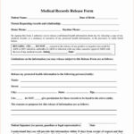 Medical Release Form Template Unique 7 Blank Medical Records Release