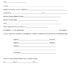 Minor Children Travel Consent Form Download Printable PDF Templateroller
