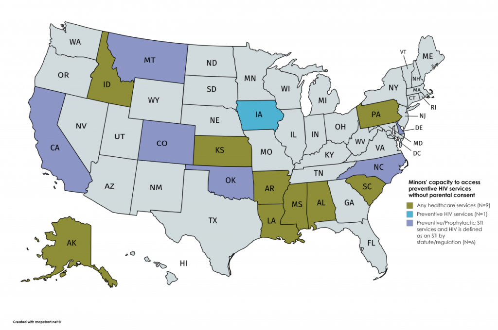 Minors Consent Laws Law Policy And Law HIV AIDS CDC