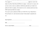 Mvr Release Consent Form Printable Pdf Download