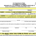 Notarize DS 3053 Form Passport Parental Consent Online OneNotary