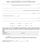 Parental Consent Form For Child Travel Free Download