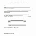 Parental Consent Form Template Elegant Parental Consent To Travel Form