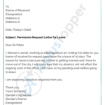 Permission Letter Format Samples Templates How To Write A