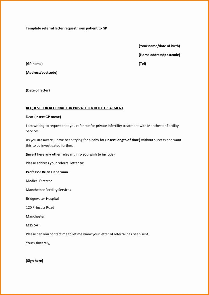 Physician Referral Form Template Lovely Medical Referral Letter