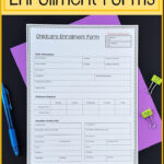 Preschool And Childcare Enrollment Form Childcare Home Childcare