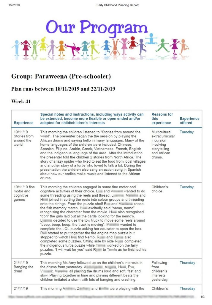 Sample Curriculum Leylands Learning Centre