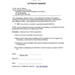 Sample Letter Of Consent Template Printable Pdf Download