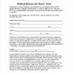 Sample Medical Release Forms Beautiful Sample Medical Waiver Form 9