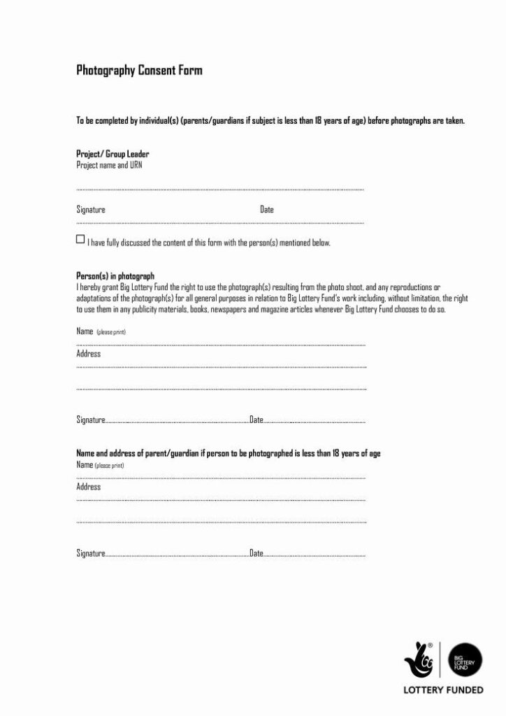 Standard Media Release Form Template Inspirational Graphy Consent Form 