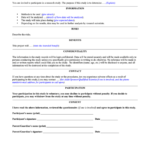 Study Participation Informed Consent Form Printable Pdf Download