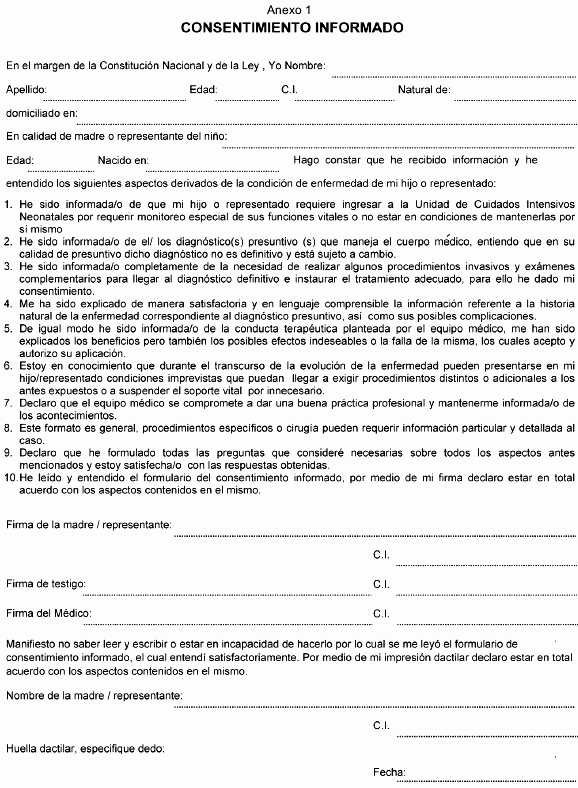  tica Legislaci n Y Gesti n CONSENTIMIENTO INFORMADO