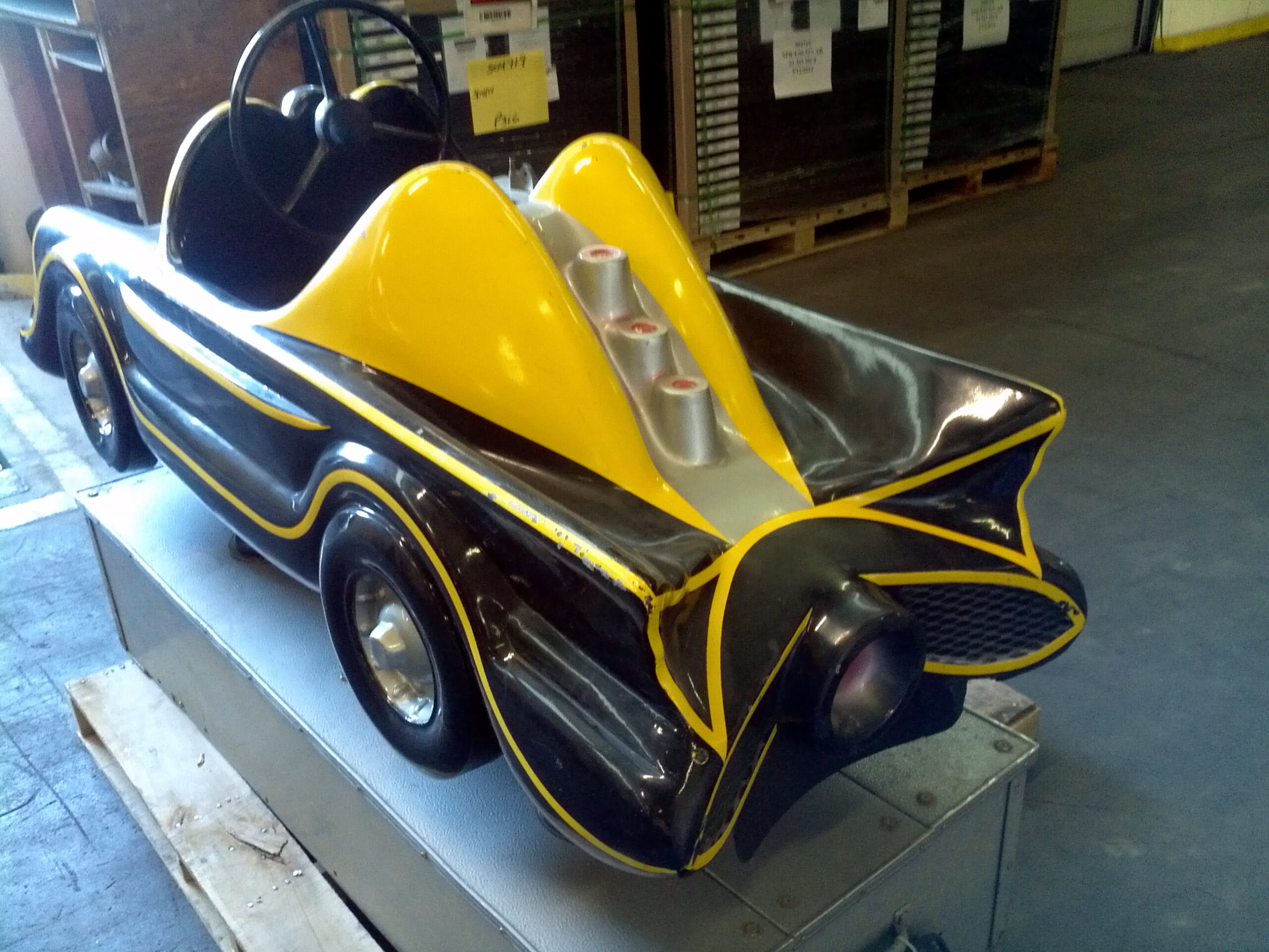 Vintage Coin Operated Penny Arcade Batmobile Obnoxious Antiques