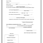 Written Notarized Consent For Body Piercing Of A Minor Form Printable