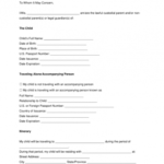 17 Authorization Letter For A Child To Travel Examples PDF Examples