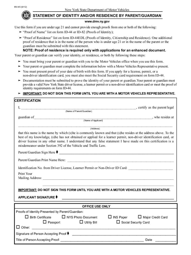 2021 NY DMV Driver License And Learner Permit Fillable Printable PDF 