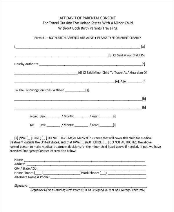 28 Child Travel Consent Form Template In 2020 Travel Consent Form 