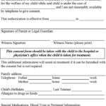 3 Child Medical Consent Form Free Download