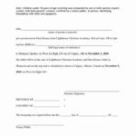 30 Parental Consent Form Template Travel In 2020 With Images