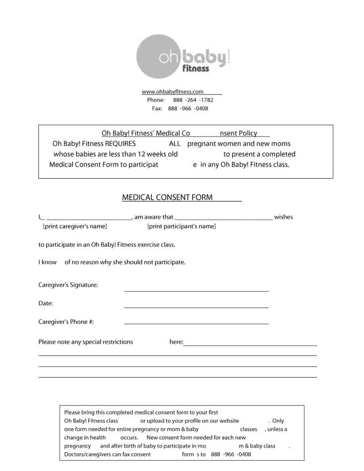 45 Medical Consent Forms 100 FREE Printable Templates Consent 