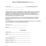 50 Printable Parental Consent Form Templates TemplateLab