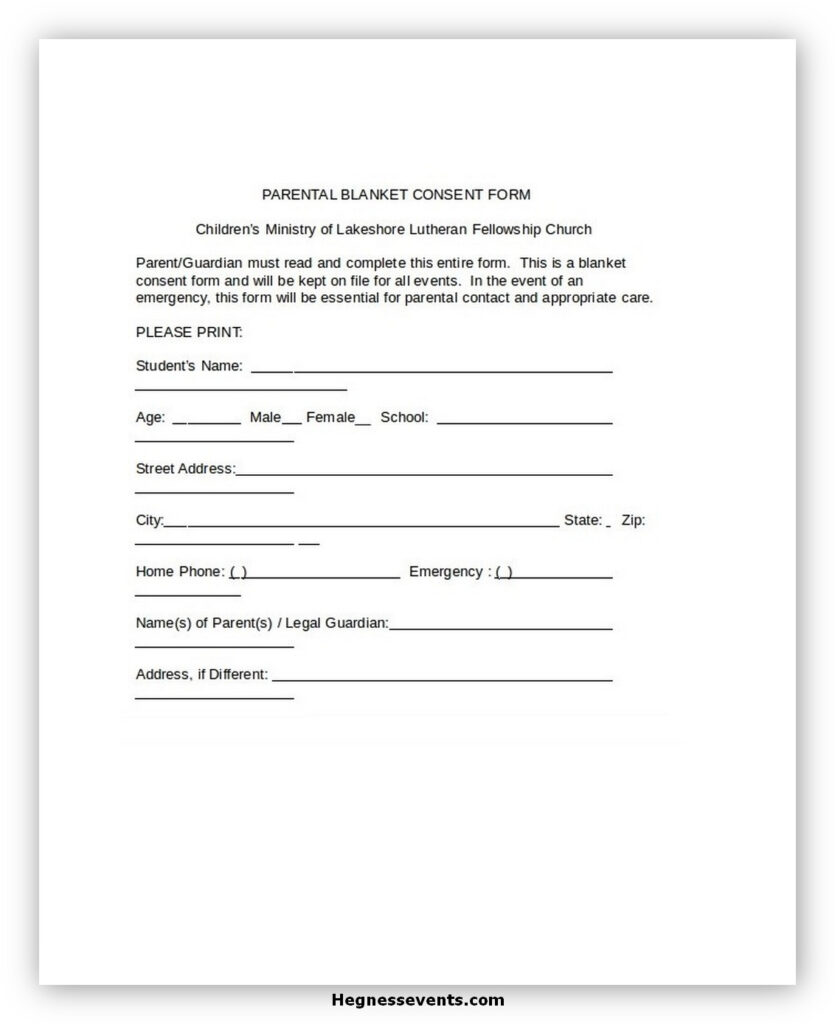 53 Best Medical Consent Form You Should Have Hennessy Events