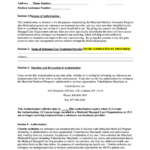 Authorization To Disclose Substance Use Treatment Information For