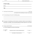 Chemotherapy Consent Form Template Fill Out And Sign Printable PDF