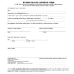 Child Travel Consent Form Into Canada Tourismstyle co