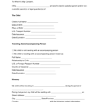 Child Travel Consent Form Template Qualads