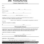 Day Camp Registration Form With Field Trip By Jason Koosmann Issuu