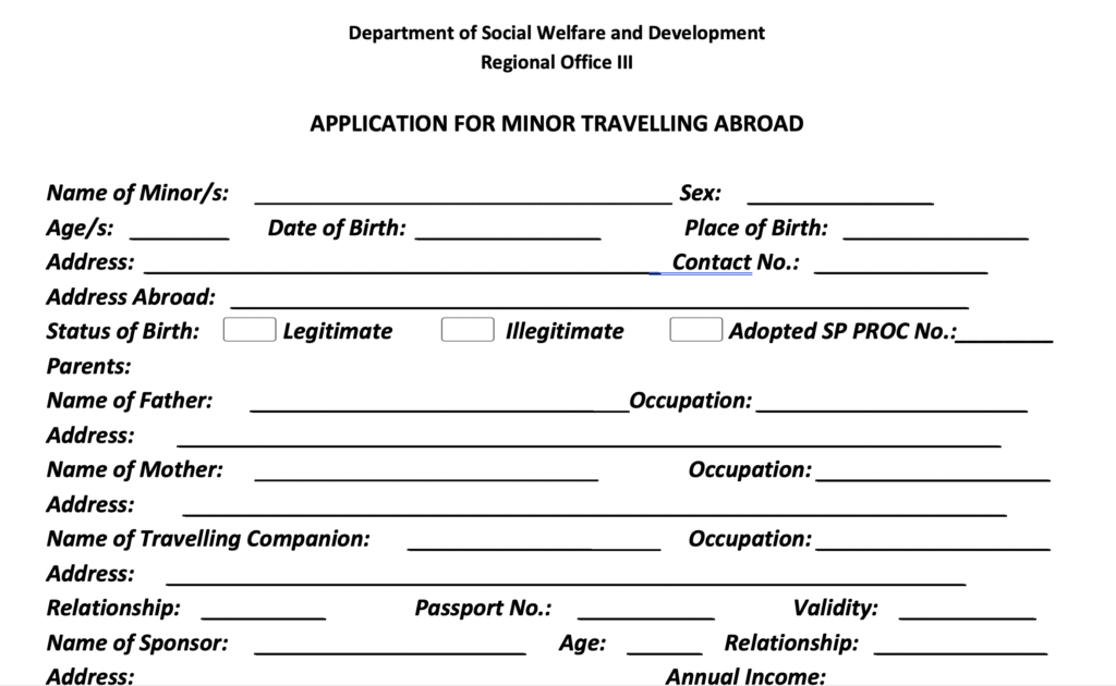 DSWD Travel Clearance Requirements For Minors 2021 Updated Guide
