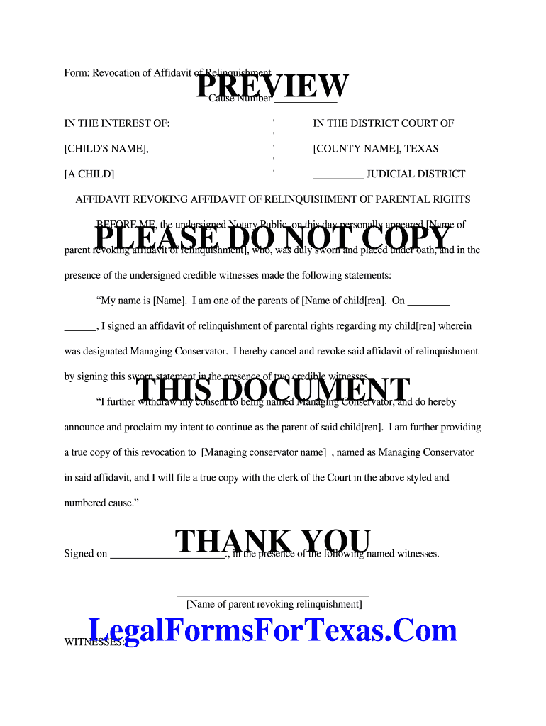 Example Of Voluntary Termination Of Parental Rights Fill Out And Sign 