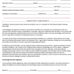 Fillable Volunteer Release Form For Minors Parent Consent Form