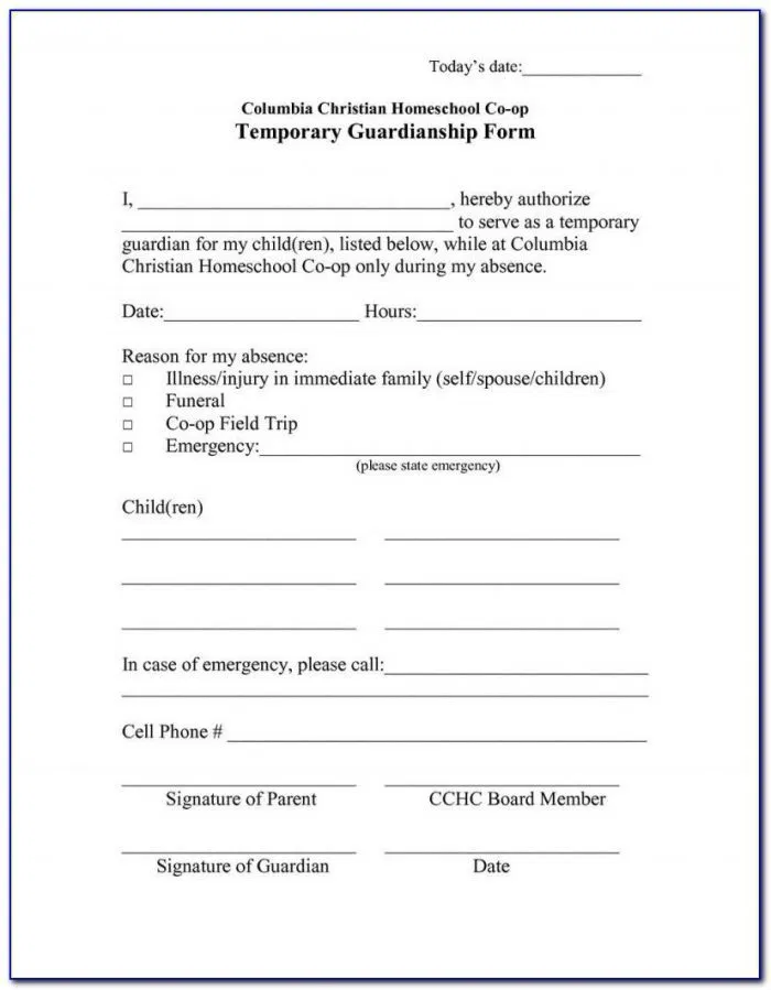 Forms For Guardianship Of A Minor Child In Indiana In 2020 